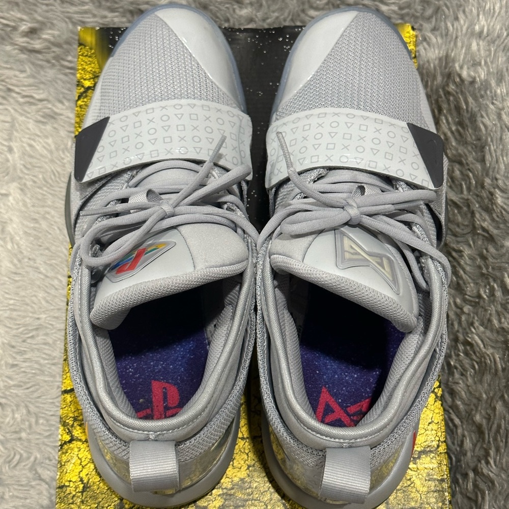 Wolf grey/ Multicolor/ Light Up, Paul George PlayStation, Men’s Size 12 - Picture 3 of 8